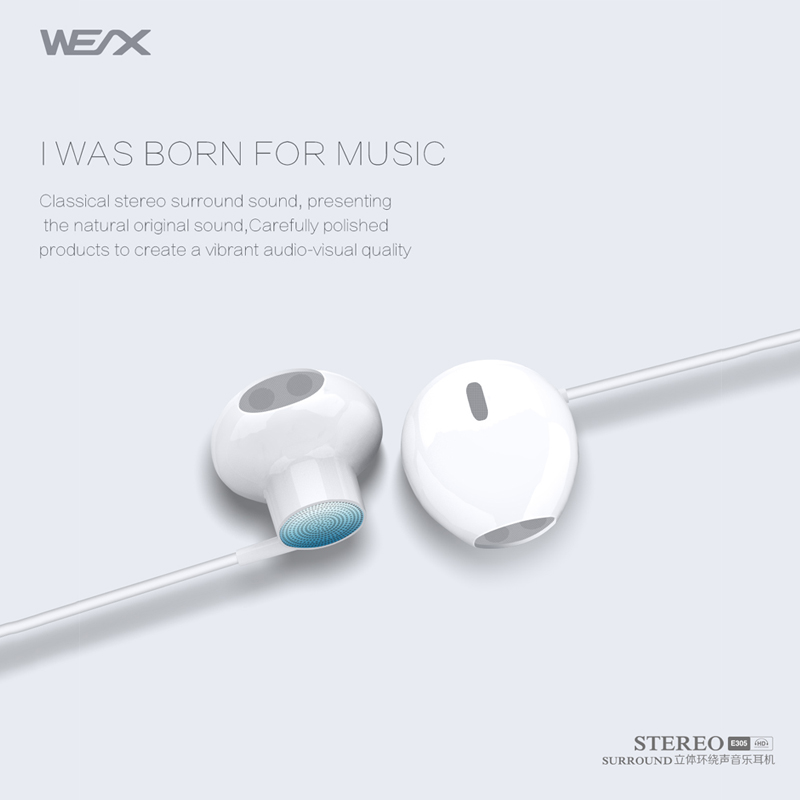 WEX 305 kablede øretelefoner udgiver